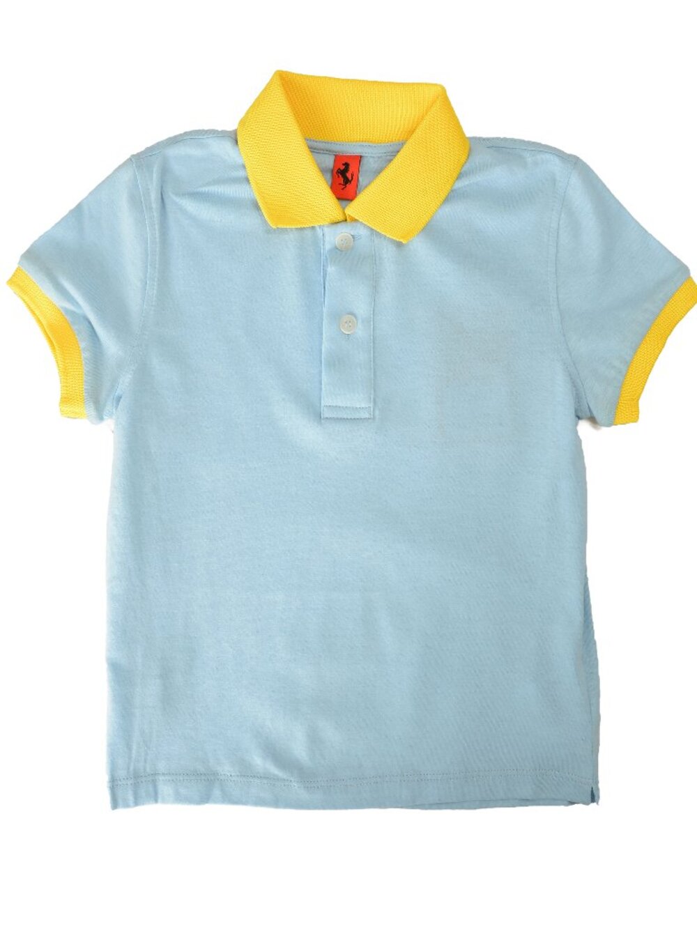 Scuderia Ferrari Boy Blue Short Sleeve Polo Shirt Sz 3/4 Years